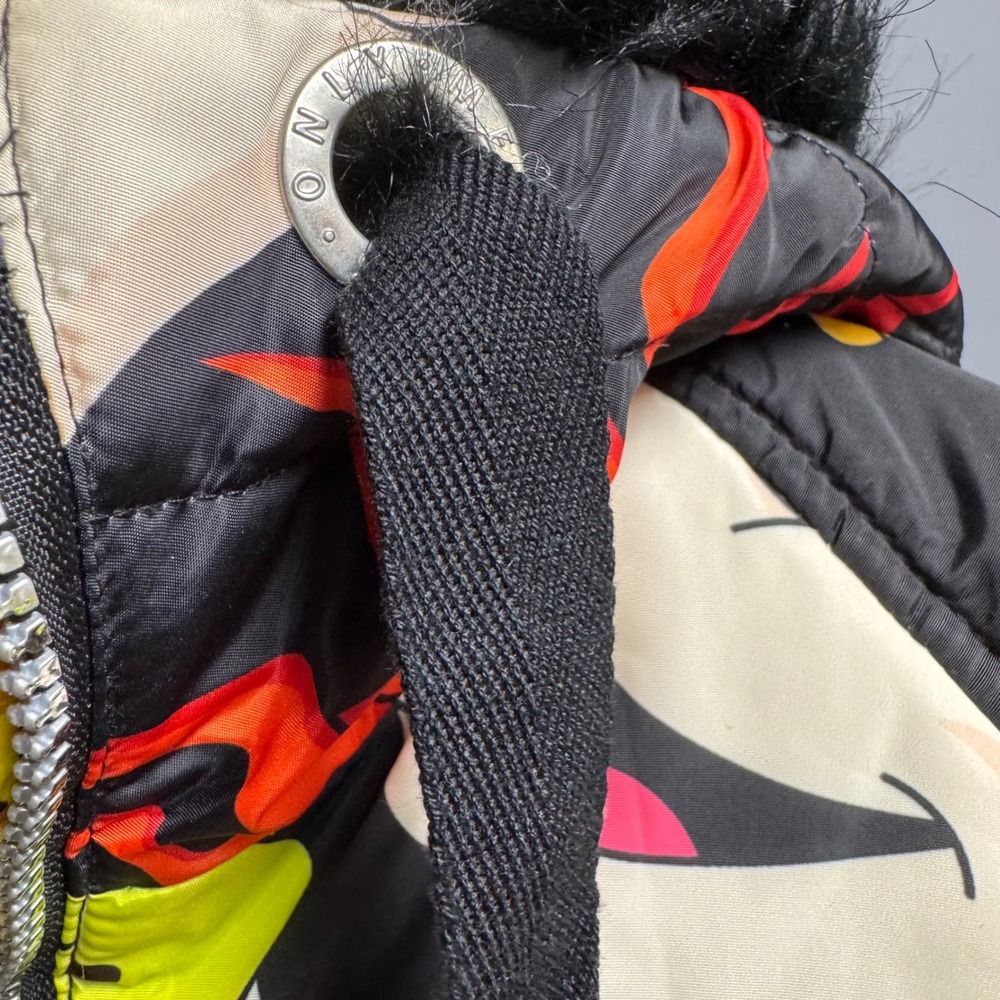 Members Only x Nickelodeon Rugrats Puffer Jacket Large Faux Fur Hood‎ Reptar - Picture 5 of 8